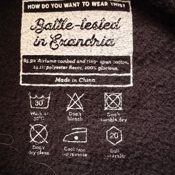 Critical Role Villains Beware Game Over Pixel Art Black Sweatshirt - Large NWOT - Picture 4 of 15